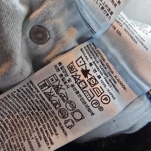 Levi's 514 Jeans Mens 38x30 Blue Denim Dark Wash Straight Fit Casual Normcore - Picture 9 of 11